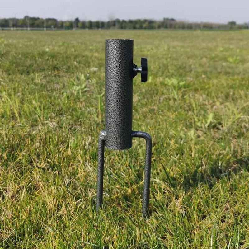 Let opsætning kraftig til park terrasse paraply base jorden strandindsats 35cm udendørs holder bærbar stang justerbar parasol  a8 d 5