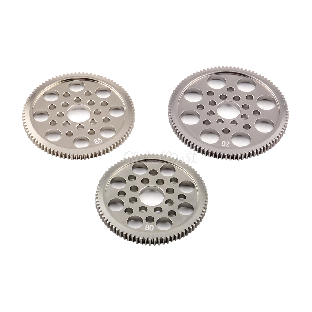 Metallo 48P Spur Gear 92T 85T 80T Pignone 18T 19T 20T 21T 22T 23T 24T 25T 26T Ingranaggi Del Motore Per Sakura R31 G31 SCX10 AX10 Traxxas HPI