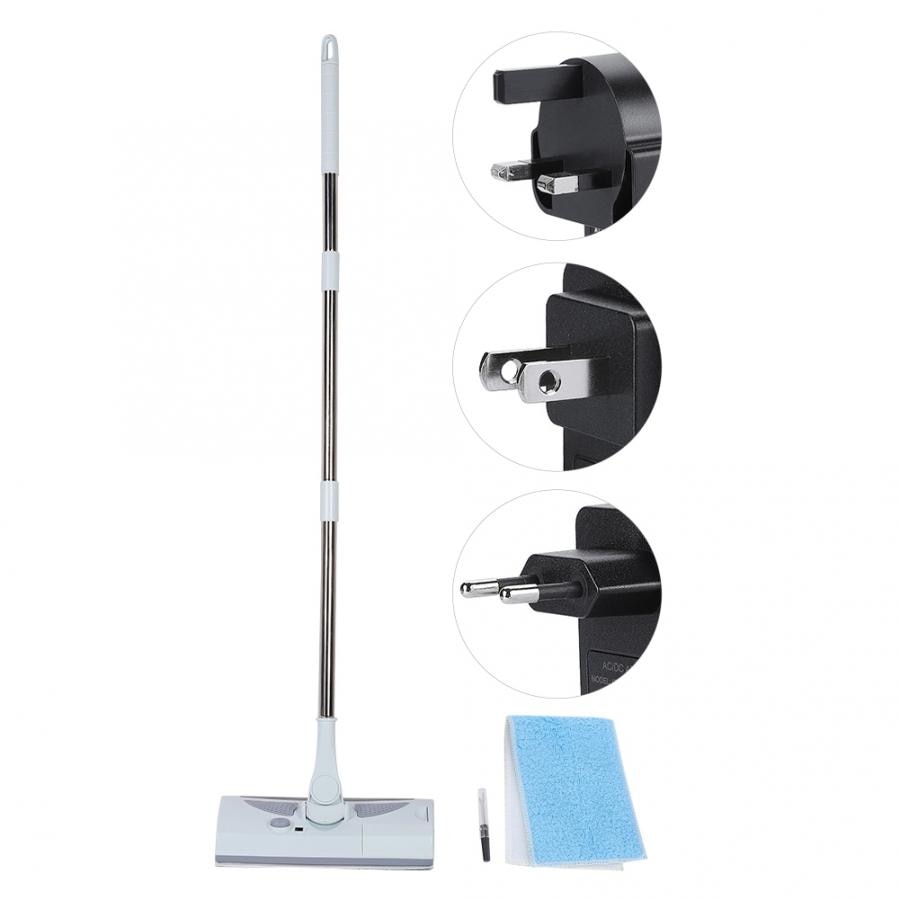 Balai électrique à main, balai sans fil rechargeable à 360 degrés, balai plat multifonctionnel pour le nettoyage des sols