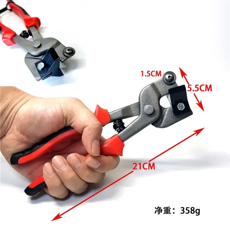 Pinze in lega per mosaico fai-da-te per utensili da taglio per piastrelle in ceramica/specchio/vetro/metica dovuto ruote rotonde Taglierina per materiali artigianali fai-da-te: Blu