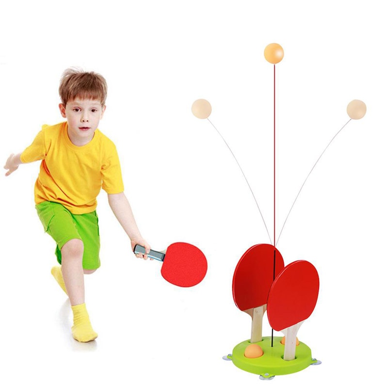 Table Tennis Trainer Ping Pong Training With Elastic Soft Shaft Adult Kids Toys Boys Girls Fun Sport