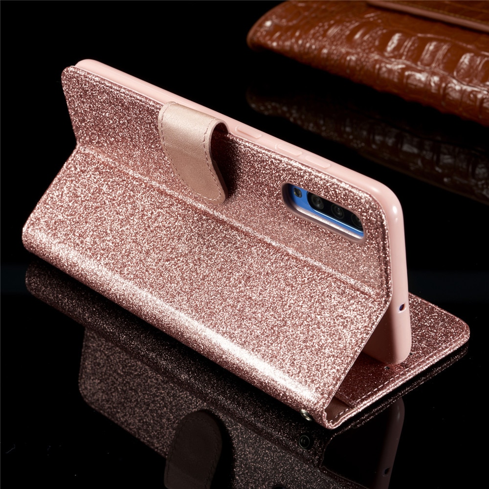 Love Jewell Case For Samsung Galaxy A50 A40 A70 A20E Glitter Bling Leather Flip Case For Samsung A 50 A30S 20E Phone Cover