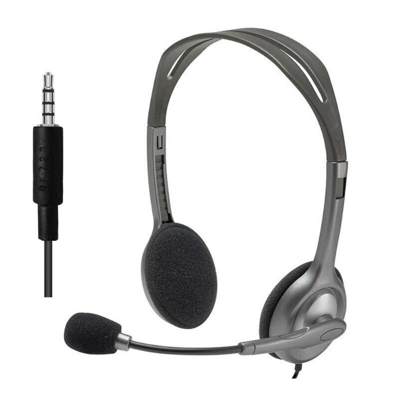 Logitech H110/H111 casque stéréo avec Microphone 3.5mm casque filaire ordinateur périphérique accessoires: H111