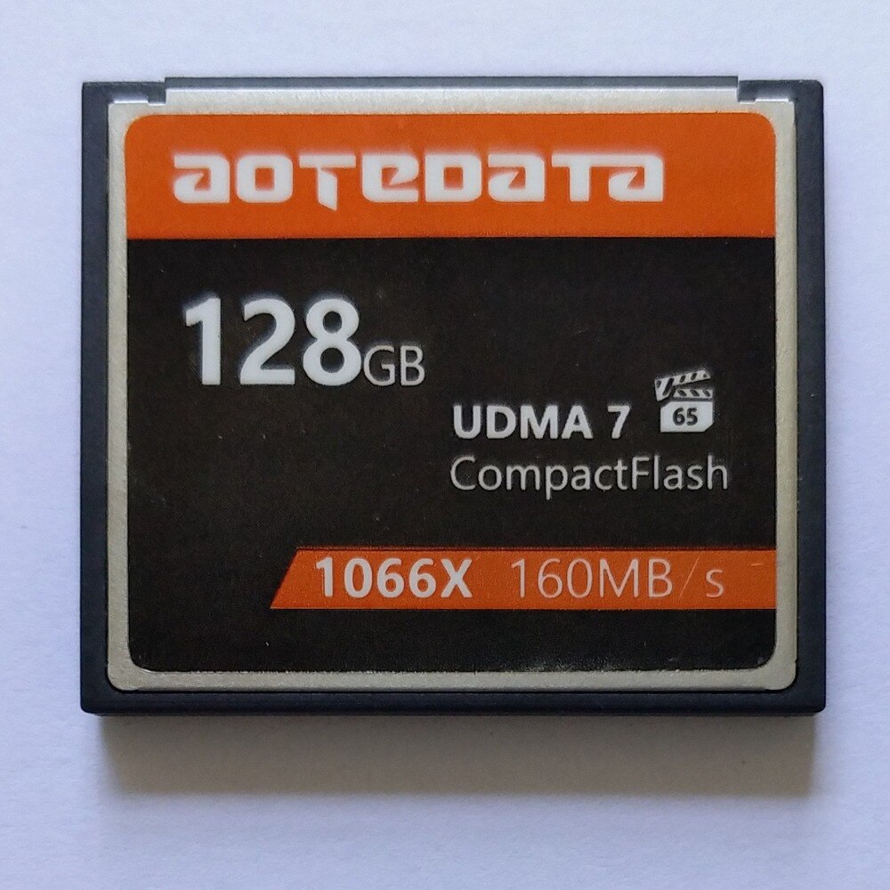 W: 150 MB/S R: 160 MB/S AOTEDATA 1000X Industriële Compact Flash CF 128GB Geheugenkaart Voor Canon SLR camera Voor Nikon