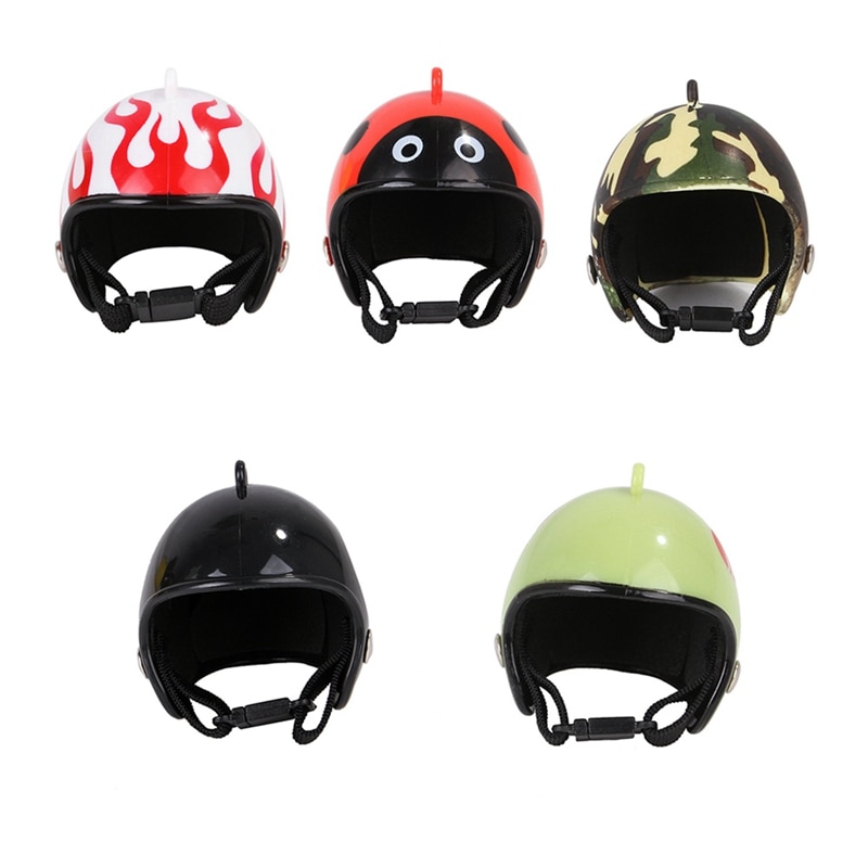 1 pièces en plastique mignon poulet chapeau poulet casque Protection couvre-tête petit animal de compagnie casque oiseau couvre-chef fournitures pour animaux de compagnie chapeau Costume