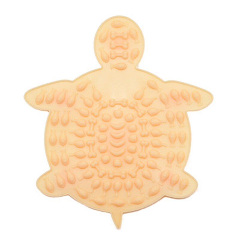 Silicone Dog Licking Sucker Pad mat Cat Lick Placemat Bath Buddy Slow Food Sucker Pad Pet Supplies Automatic Feeder: Dark Brown