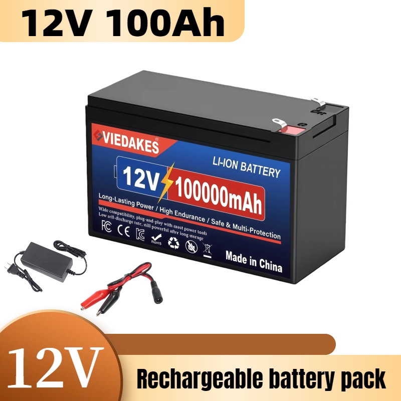 12v x 100ah litiumbatteri med inbyggd bms, lämplig för förvaring av husbil, off-grid-system, solenergisystem för marinbruk