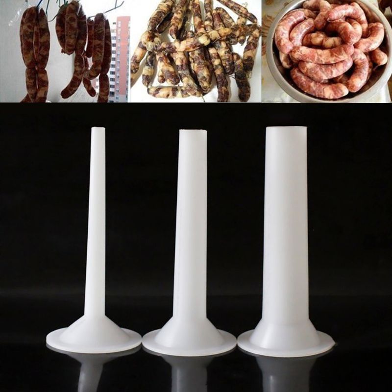 3 Maten Worst Maken Trechter Filler Stuffer Vullen Buizen Diy Vlees Maker Handleiding