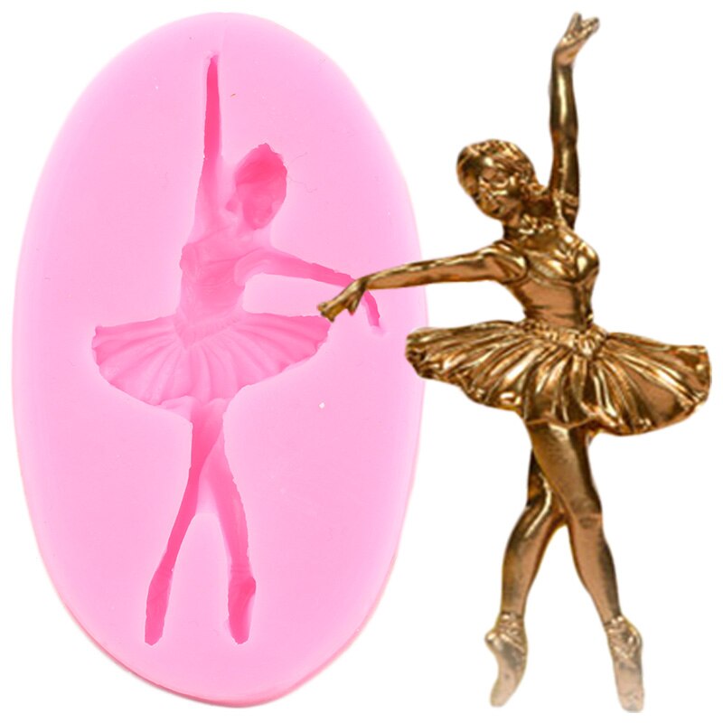 Danser Strik Siliconen Mal Ballet Schoenen Cupcake Topper Mallen Fondant Taart Decoreren Gereedschappen Chocolade Bakken Accessoires: CE377