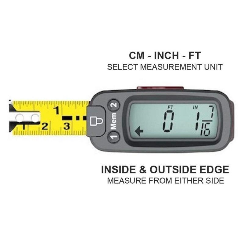 5m/16ft Portable Digital Tape Measure LCD Stainless Steel Circumferences Measuring Tape High Precision Measuring Ruler Tools