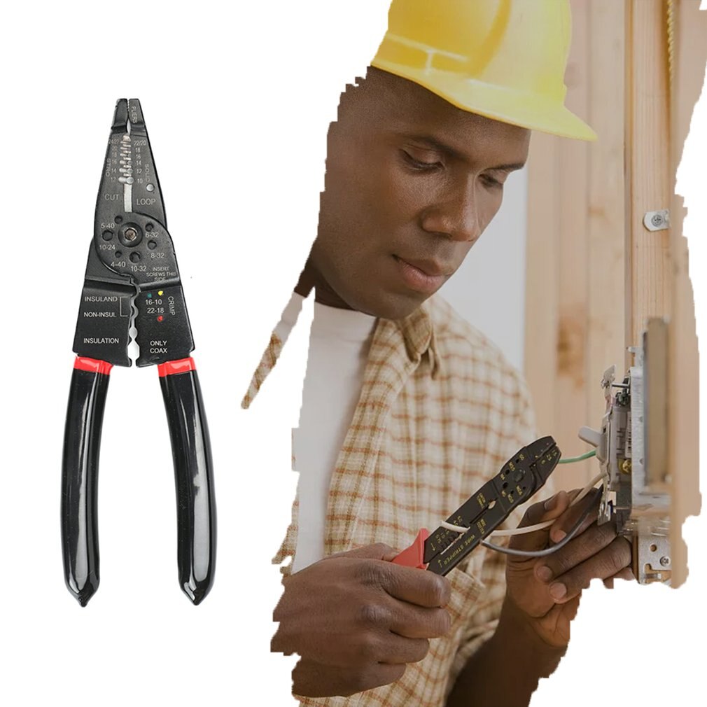 7 In 1 Duurzaam Multifunctionele Automatische Cable Stripper Crimper Krimptang Snijden Tang Strippen Terminal Hand Tool