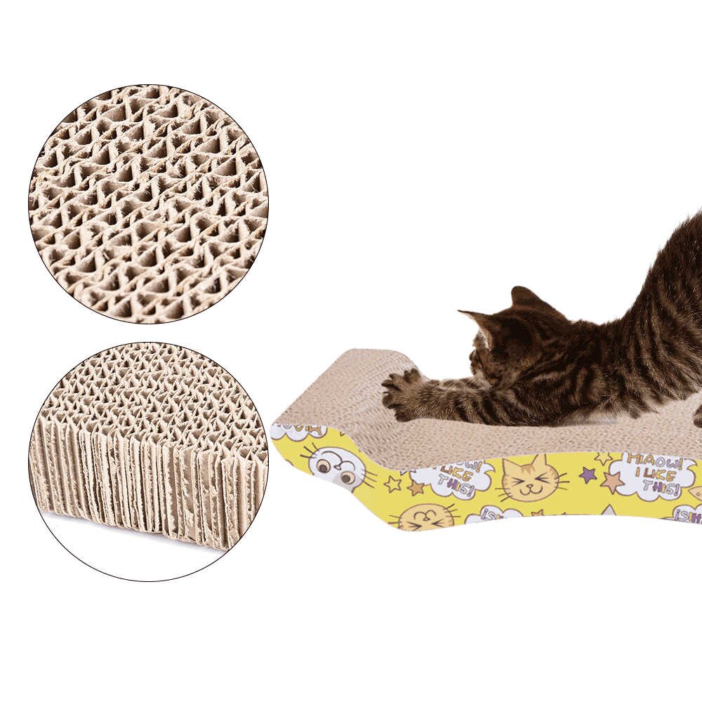 Rascador para gatos, juguetes para perros y gatos, suministros para mascotas, sofá para gatos, placa para garras de gato, puente de arco de papel corrugado