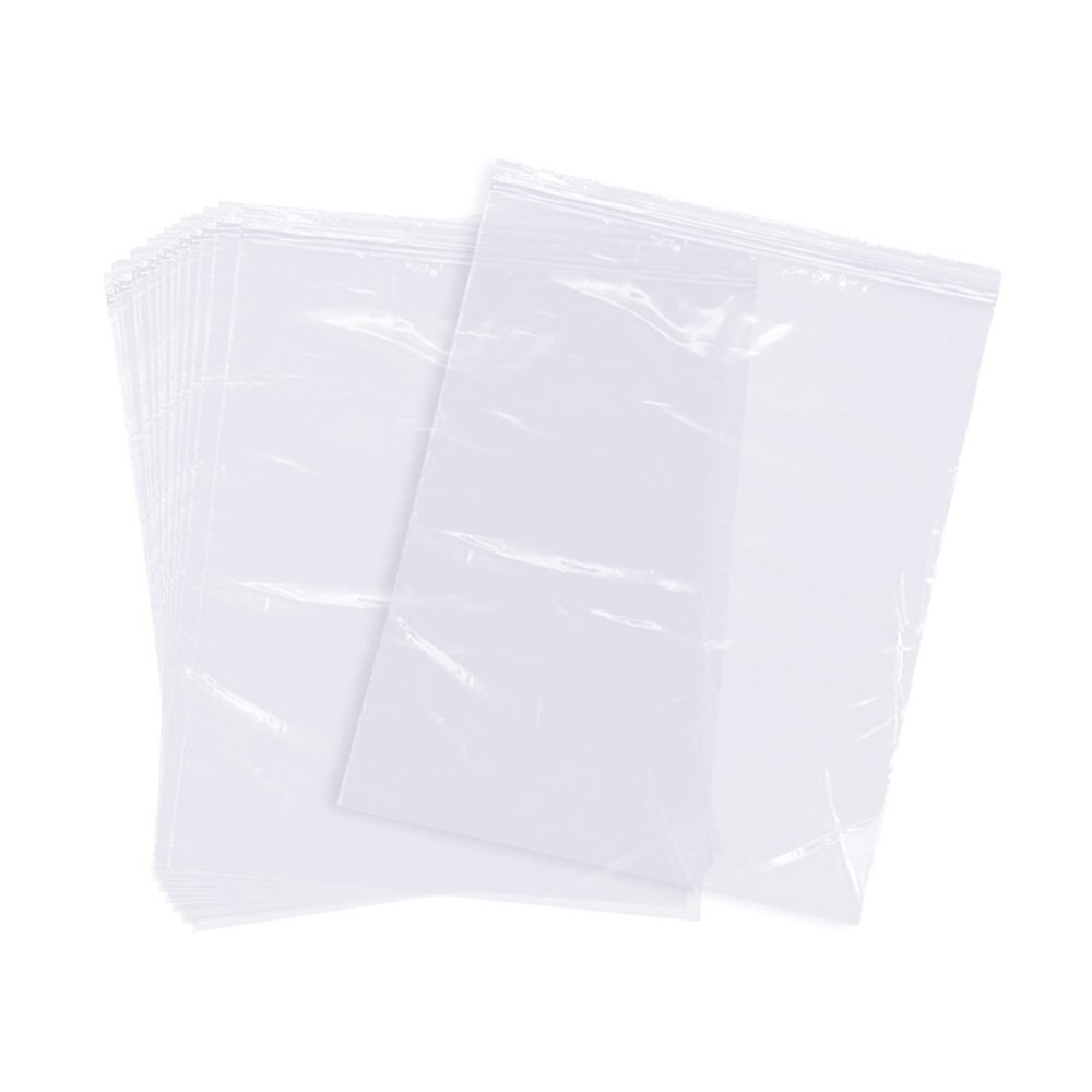 100 Stuks Extra Zware Hersluitbare Plastic Verpakking Tassen Sterke Poly Zip Lock Plastic Rits Clear Zip-Lock Zakken verschillende Maten