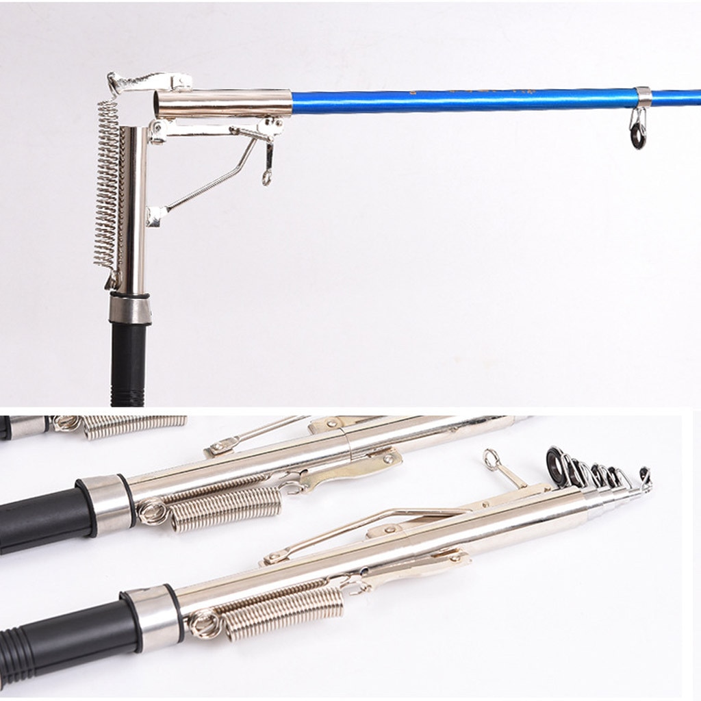 20# 2.1m 2.4m 2.7m Stainless Steel Automatic Fishing Rod Spinning Rod Telescopic Automatic Fishing Pole Sea River Lake Tools