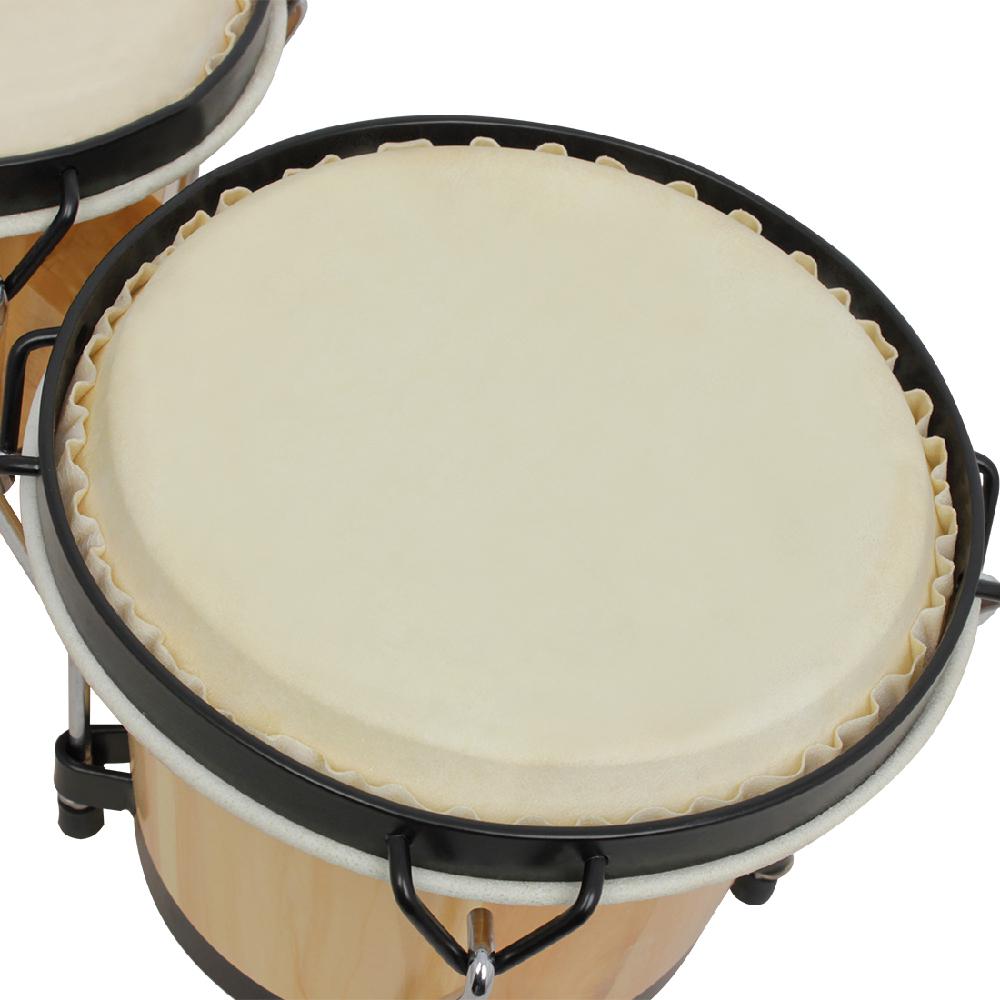 Wooden African Bongos Drum Percussion Musical Instruments Early Learning Educational Toys