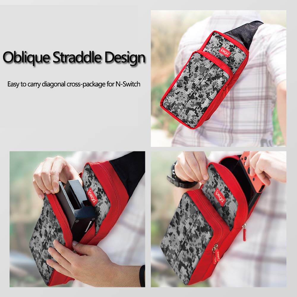 Ipega pg -9183 voor nintendo switch reistas multifunctionele opbergtas voor switch/switch lite console beschermende rugzakken