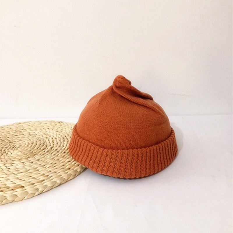 Gebreide Kinderen Beanie Muts Baby Baby Jongen Meisje Hoed Warm Kinderen Baby Herfst Winter Meisjes Hoed Voor Kids Peuter Muts motorkap Enfant: 2491red / kids(49-52cm)