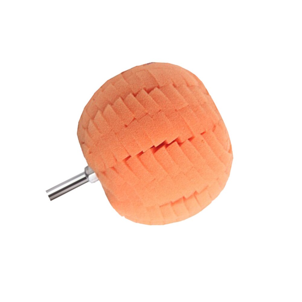Auto Hub Gepolijst Spons Pads Ronde Waxen Spons Bal Detaillering Buffer Voor Auto (Rood)