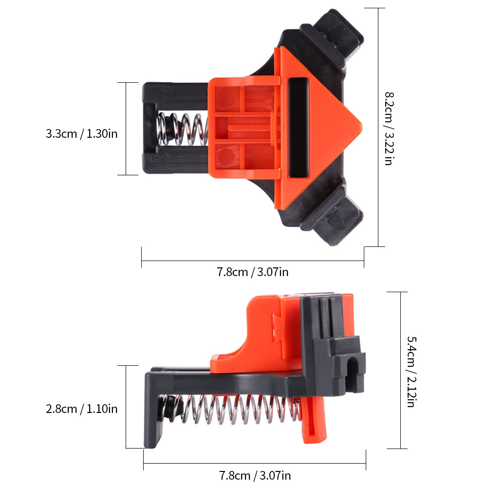 4 Stuks Hoek Klem 90 Graden Haakse Klemmen Houtbewerking Clip Voor Bevestiging Fotolijst Kast Hoek Repareren Meubels