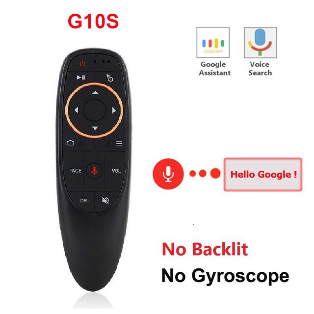 G30S Voice Air Mouse universal Remote control 33 keys IR learning Gyro Sensing Wireless Smart remote for android tv box X96 mini: G10