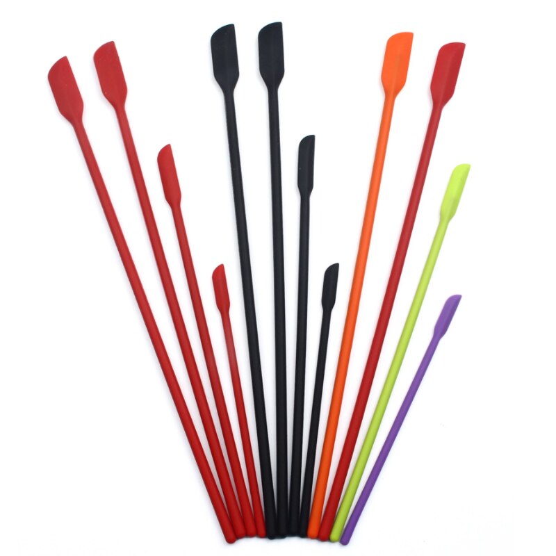 Petite spatule allongée en Silicone, Double tête, pour la cuisson des gâteaux, accessoires