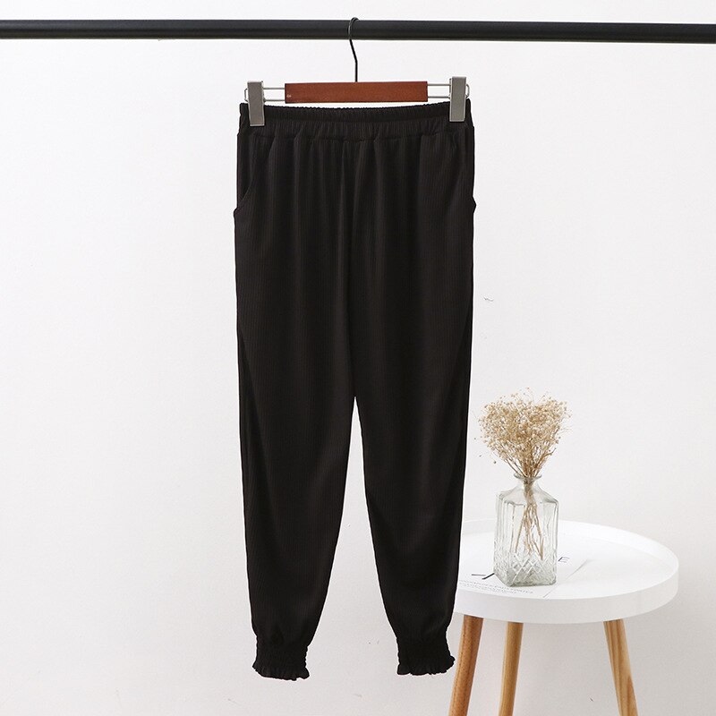 Fdfklak Slaap Bodems Vrouwen Pyjamabroek Big Size M-XXL Lente Zomer Lounge Wear Roze Pyjama Broek Nacht Broek