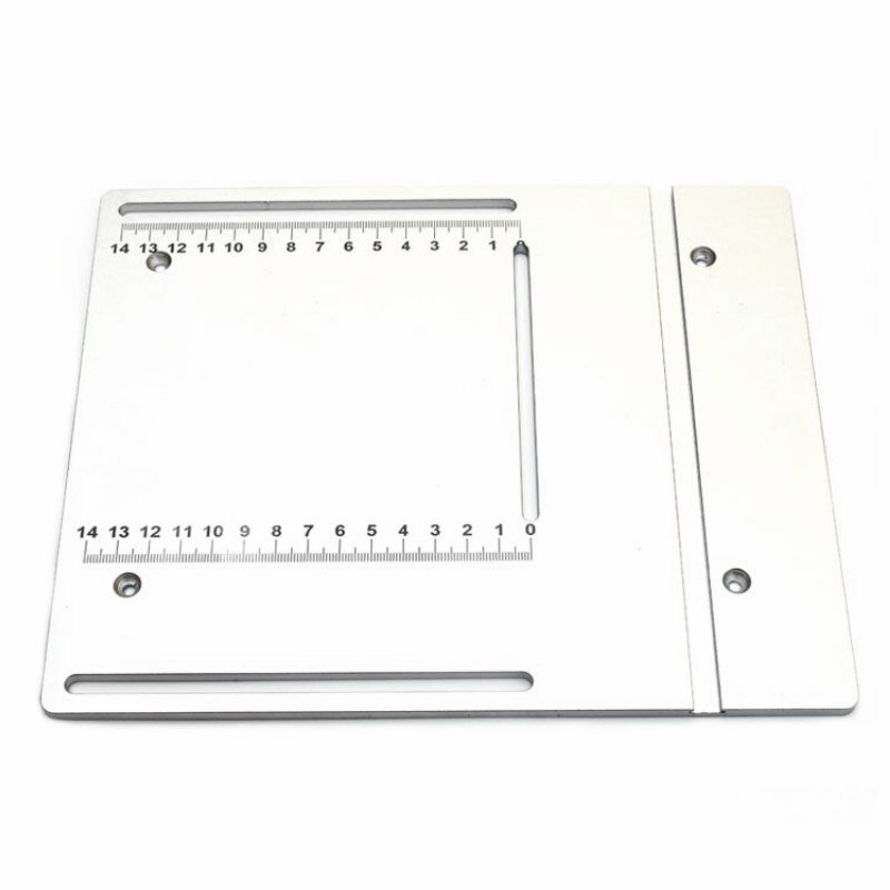 Aluminium Mini Table Saw Clearance Insert Plate Circular Saw Flip Board with Miter Gauge Guide Set Woodworking Workbench