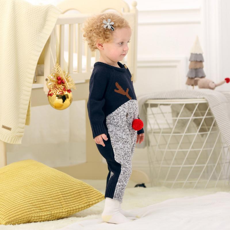 freundlicher Weihnachten zur Seite fahren Kleidung Jungen Kleidung Herbst Winter Baby Strampler Für Baby Mädchen Gesamt Baby Kostüm
