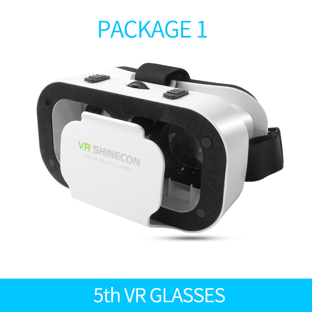 5.0 VR lunettes virtuelles réalité 3D VR lunettes Smartphone boîte casque stéréo casque pour IOS VR lunettes Android Rocker Googles Mini: VR Glasses