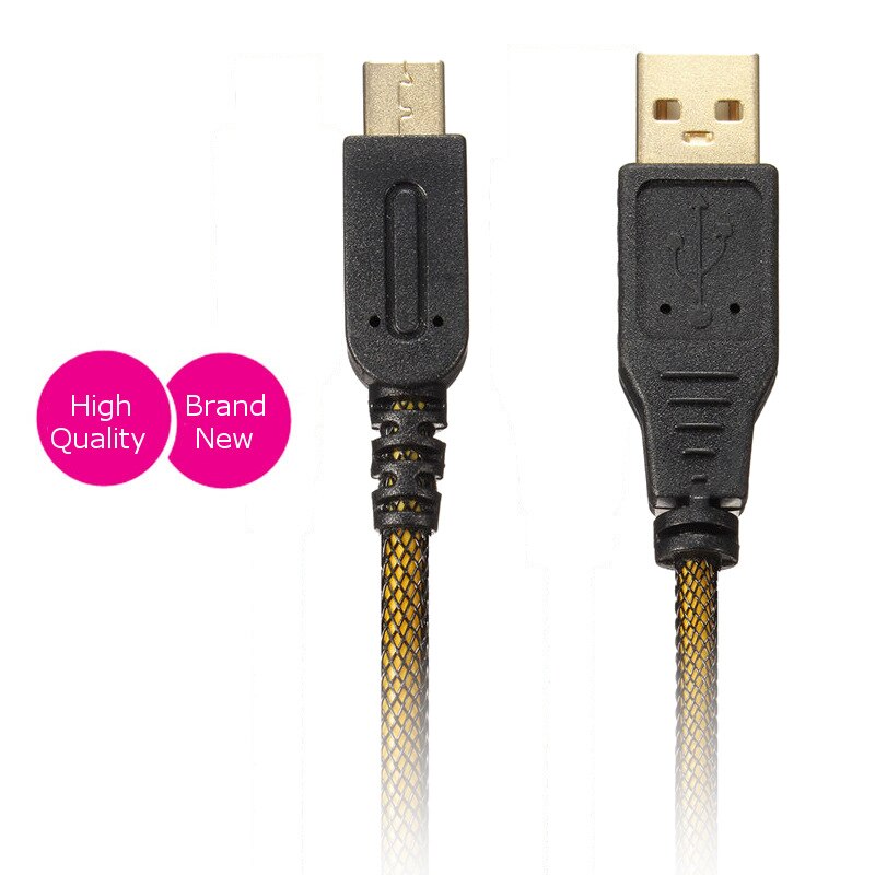 Cable de carga USB con puerto chapado en oro de 1,5 M para Nintendo DSi dsisil DSiLL para 3DS/XL/LL NDSI/NDSILL