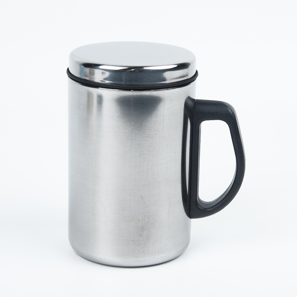 500ml/350ml termisk isolerende kop kaffe te rejse krus rustfrit stål sølv