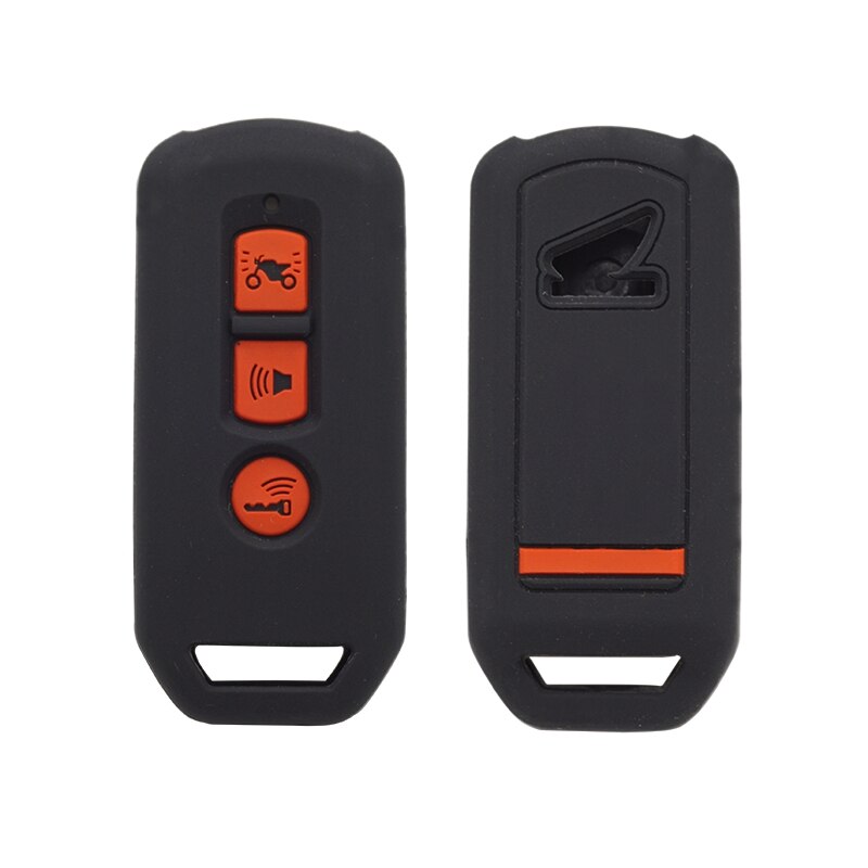 Xinyuexin-funda de silicona para llave de motocicleta, cubierta para Honda PCX 125 150 HYBRID SIPER CUB C125 PCX ELETRIC FORZA 300, 2 y 3 botones: 3 btn blackredB