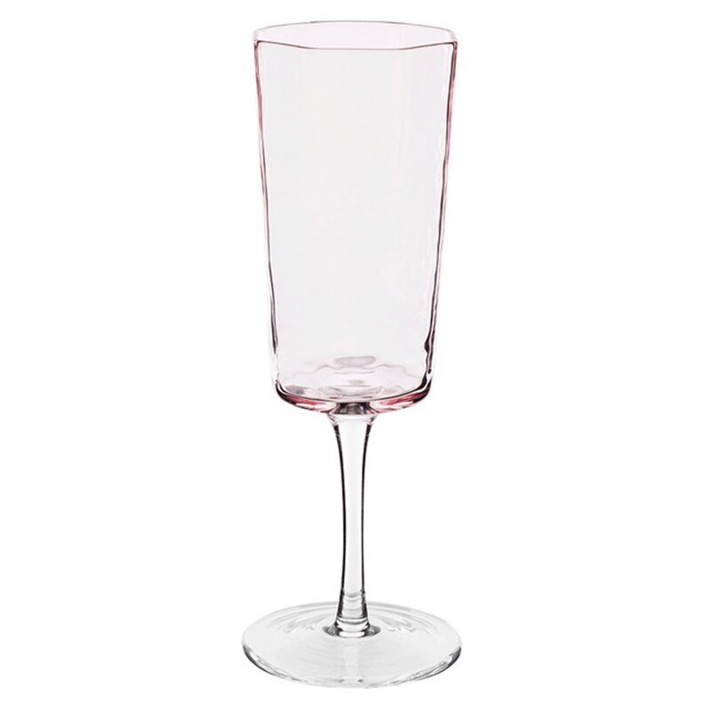 2Pcs Wedding Champagne Glasses Crystal Wine Glasses Hammer Pattern Cups Red Wine Diamond Brandy Wedding Luxury Drinkware: PinkChampagneCup