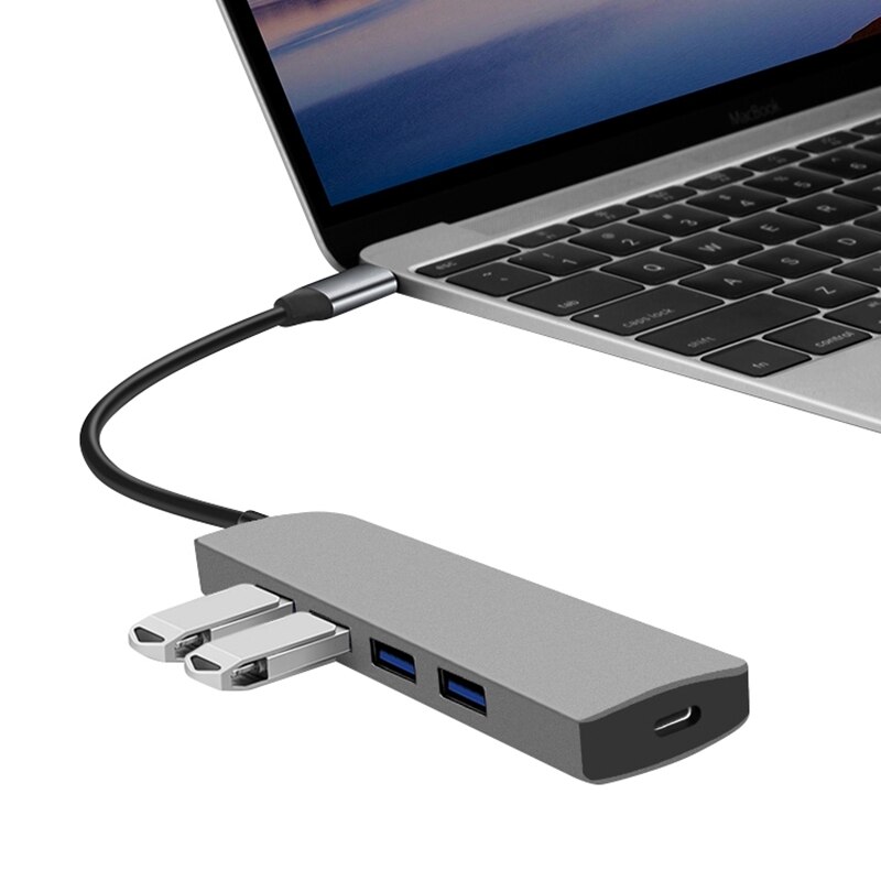 Adaptador USB, Usb tipo C Dex Docking Estación Puerto USB 3,1 HDMI OTG Cable Sam Sung Dex Station para S10 S9 Hua Wei P20 P30 de tipo C portátil