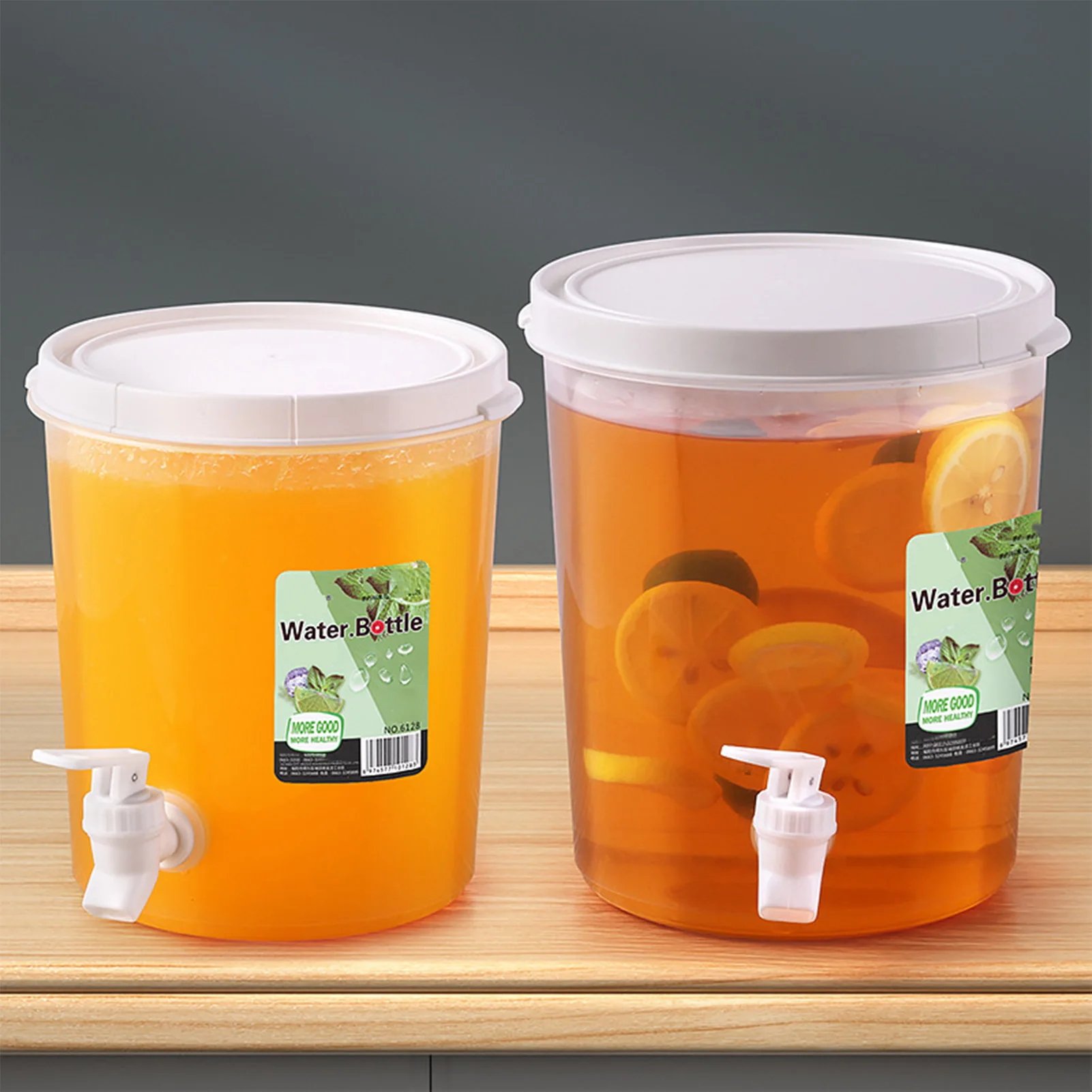 Duży dozownik wody 3,5 l/5 l z kranem Wiadro na zimną wodę Lodówka Dozownik napojów Plastikowy pojemnik na sok owocowy