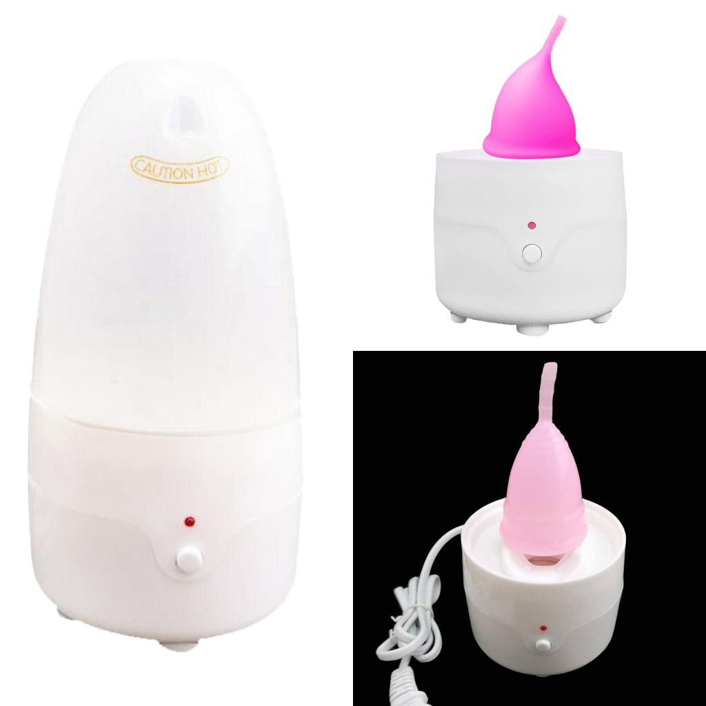 Menstrual Cup Steamer Sterilizer Cleaner,Menstrual Cup Cleaner for All Menstruation Cups, One Button Control