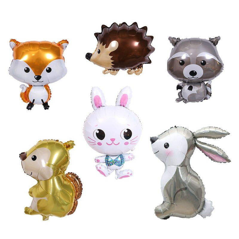 1 stücke Grau Hase Ballon Lange Ohren Kaninchen Helium Ballon Baby Dusche Hochzeit Geburtstag Party Dekoration Aluminium Folie Ballon