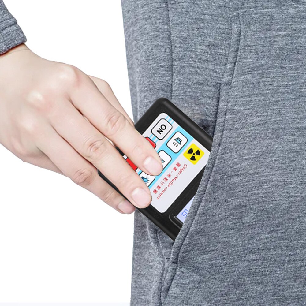 Geiger Nuclear Radiation Detector Counter Personal Dosimeter X-ray Beta Gamma Detector LCD Radioactive Tester Marble Tools