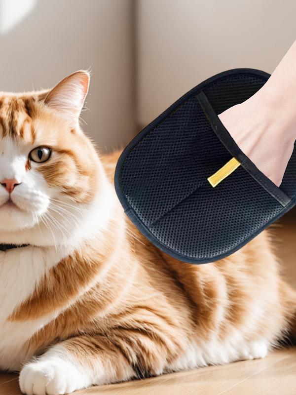 Verzorgingshandschoenen voor huisdieren Dubbelzijdige borstelhandschoenen voor huisdieren Statische ontstoffingsborstel voor huisdieren Haarverwijderingsborstel voor kleine, middelgrote en grote huisdieren