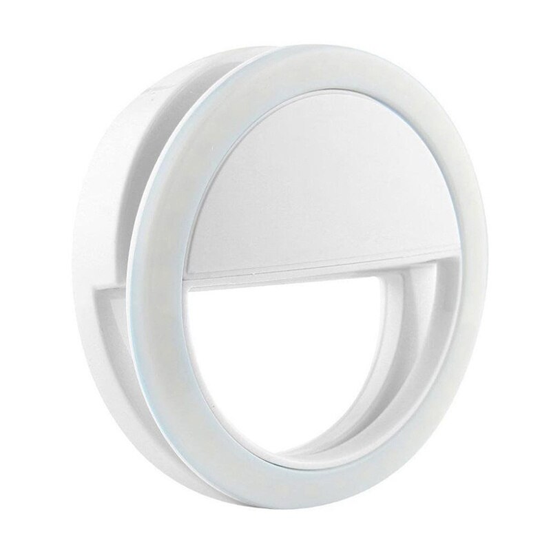 Ring Licht Selfie Lamp Led Flash Mini Ringlicht Voor Iphone Samsung Huawei Xiaomi Telefoon 3 Helderheid Niveaus Selfie Ring Voor meisjes: anillo de luz