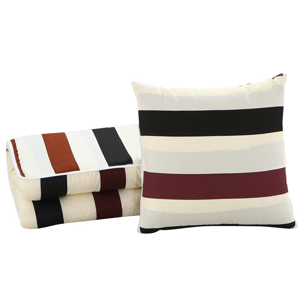 2 in 1 slaapdeken zachte comfortabele opvouwbare deken kussen quilt met rugkussen huisdecoratie bj: Kristal
