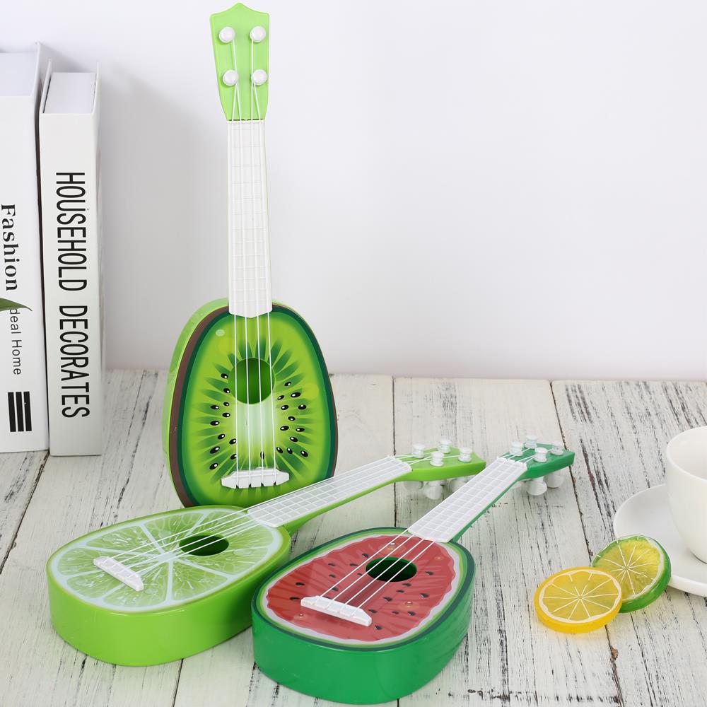 Ukelele musikalsk ukulele frugt lille guitar frugt guitar legetøj 4 stil søde børn sjove pædagogiske børn uke
