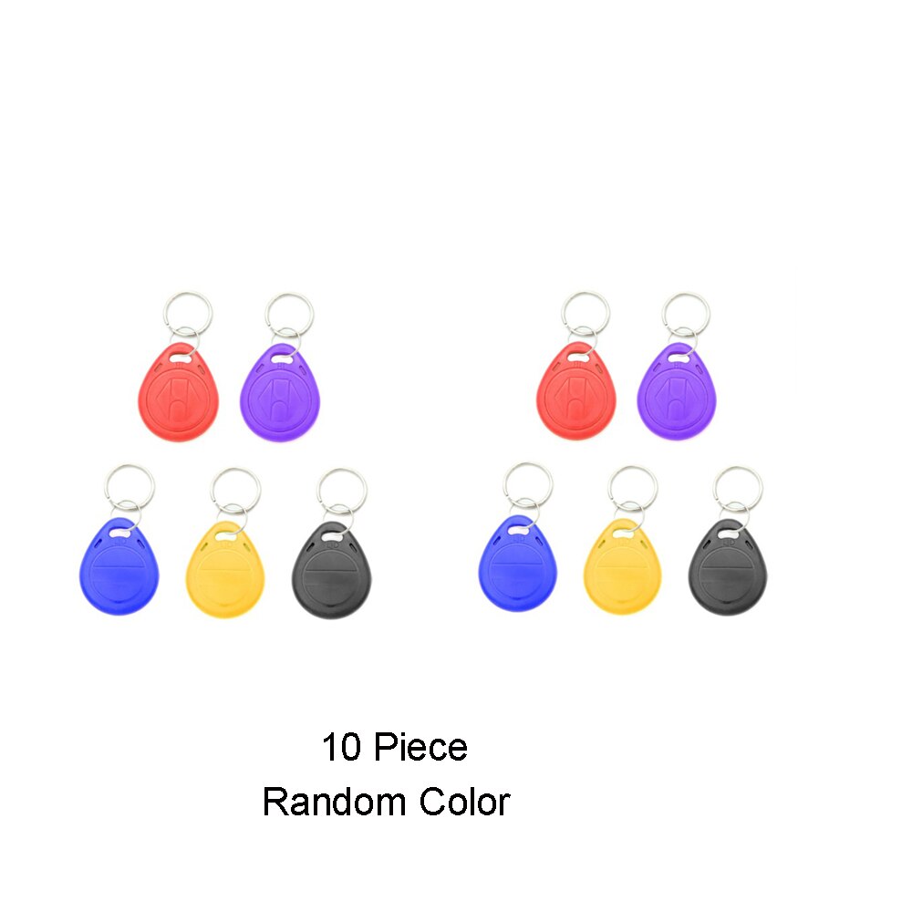 125KHz ID card reader access control Reader with 10pcs EM keychains RFID Proximity Security Door For Door Lock System: 10Piece