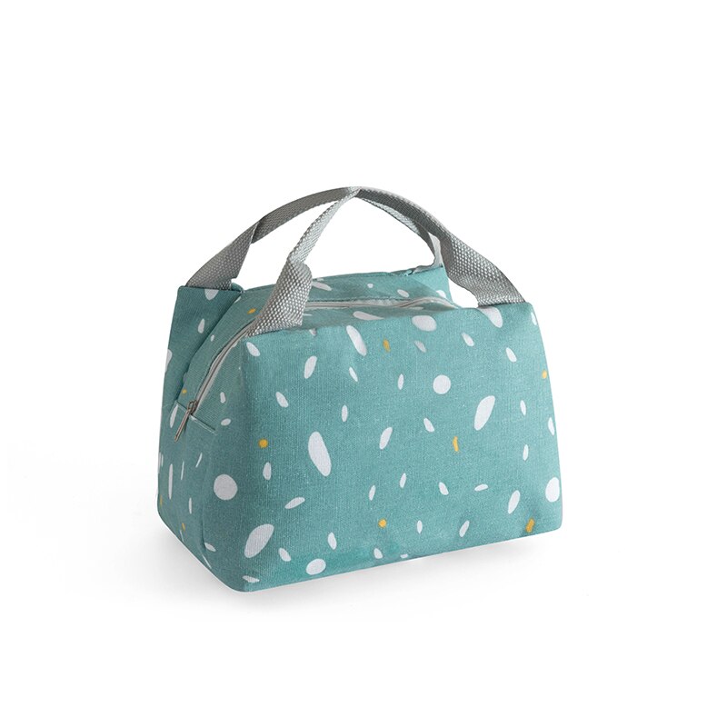 Draagbare aluminiumfolie geïsoleerde lunchtas, lunchtas voor vrouwen en kinderen, lunchtas met rits: L003