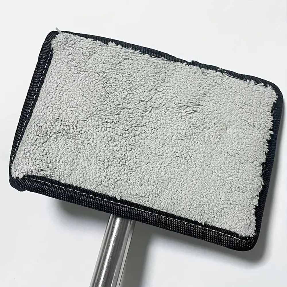 Spazzola per la pulizia dell'auto per parabrezza anteriore Detergente per disappannamento telescopico Manico in metallo Strumento per la rimozione della polvere Tergicristallo in microfibra per uso domestico