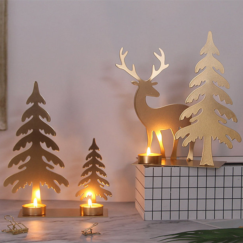 Nordic Wrought Iron Golden Bird Aroma Candle Holder Decoration Romantic Dining Table Decoration Candle Holder Small Decoration