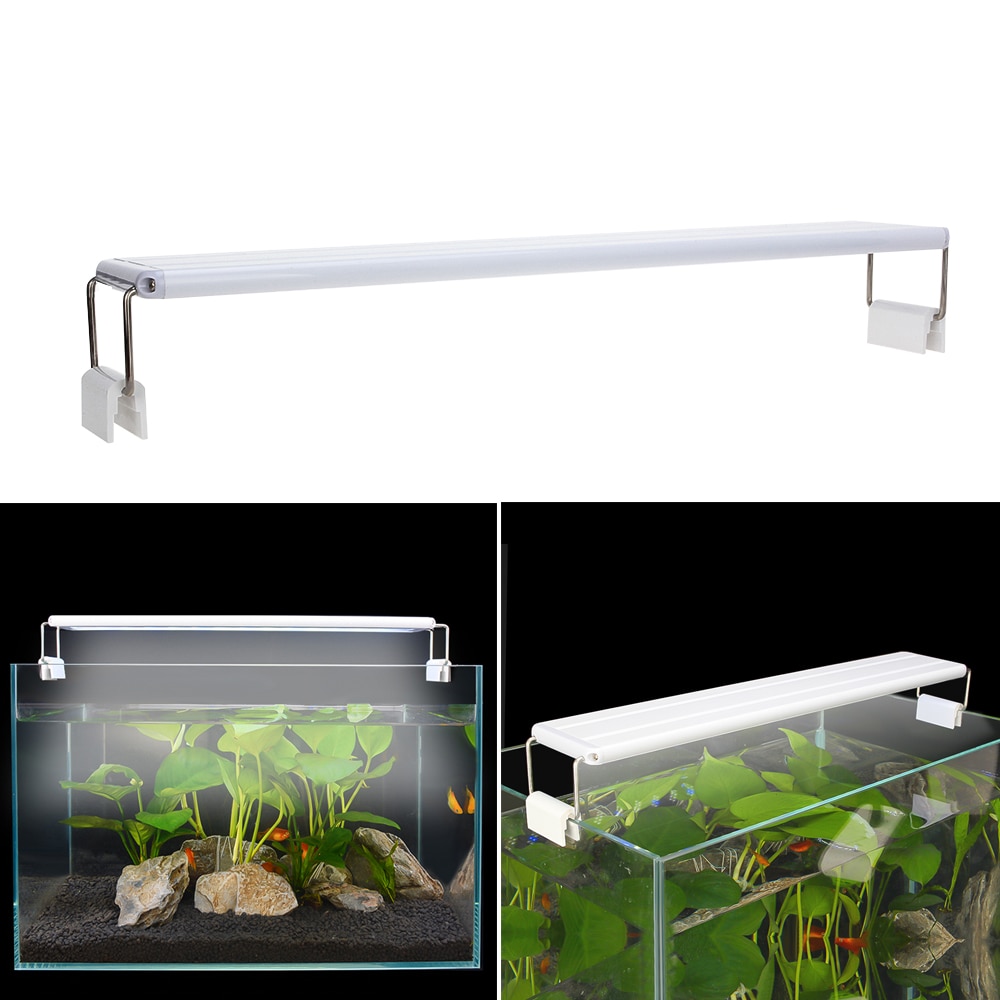 Aquarium Led Licht Slanke Uitschuifbare Clip-On Aquarium Plant Licht 5W/6W/8W/10W/11W/13W/16W/20W Aquarium Led Verlichting Voor Aquarium