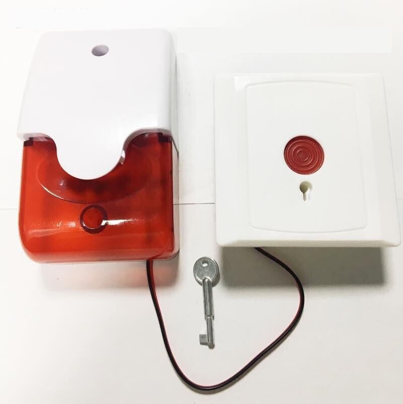Kit d'alarme de sécurité domestique, sirène stroboscopique filaire, 5V 103, son Durable, lumière clignotante pour système d'alarme domestique, son rouge, bleu, Orange, blanc