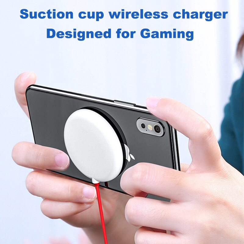 Spider Suction Cup Mini Wireless Charger Pad For iPhone 12 Pro Max Portable 10W Fast Wireless Charging Pad Station For Xiaomi