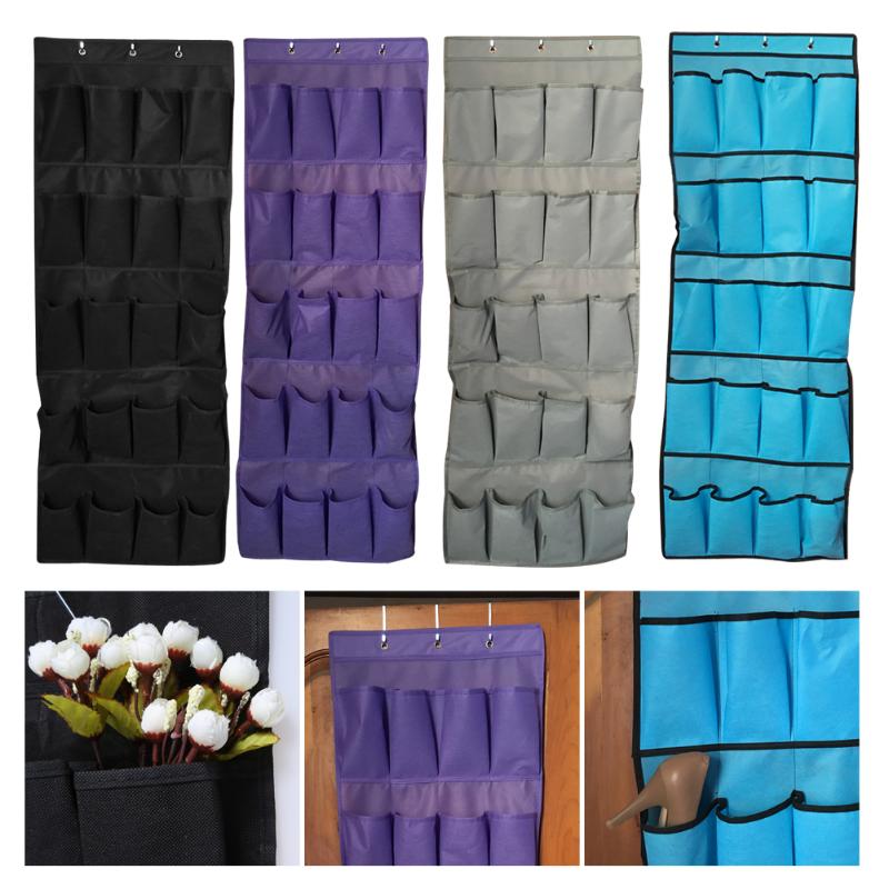 Organizador de sapatos para pendurar, rack organizador para sapatos atrás da porta, pendurado, organizador de calçados, saco não-tecido, suporte de cinto para quarto de unha